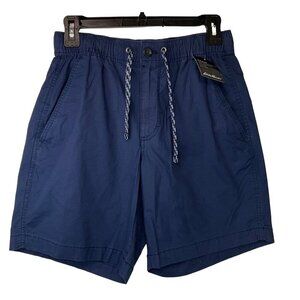 New EDDIE BOWER Men's Top Out Ripstop Shorts, SZ small, blue.